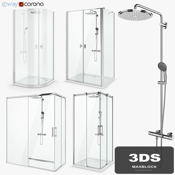 Set of shower cabins Radaway set 50