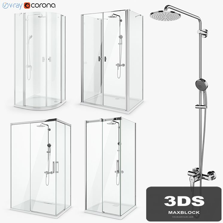 Set of shower cabins Radaway set 51