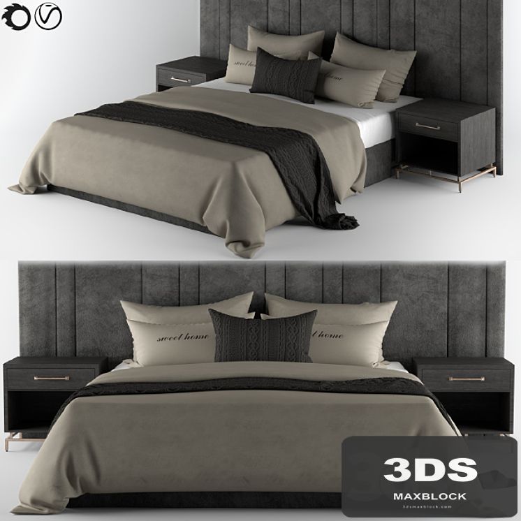 Bed-Set Cream & Black
