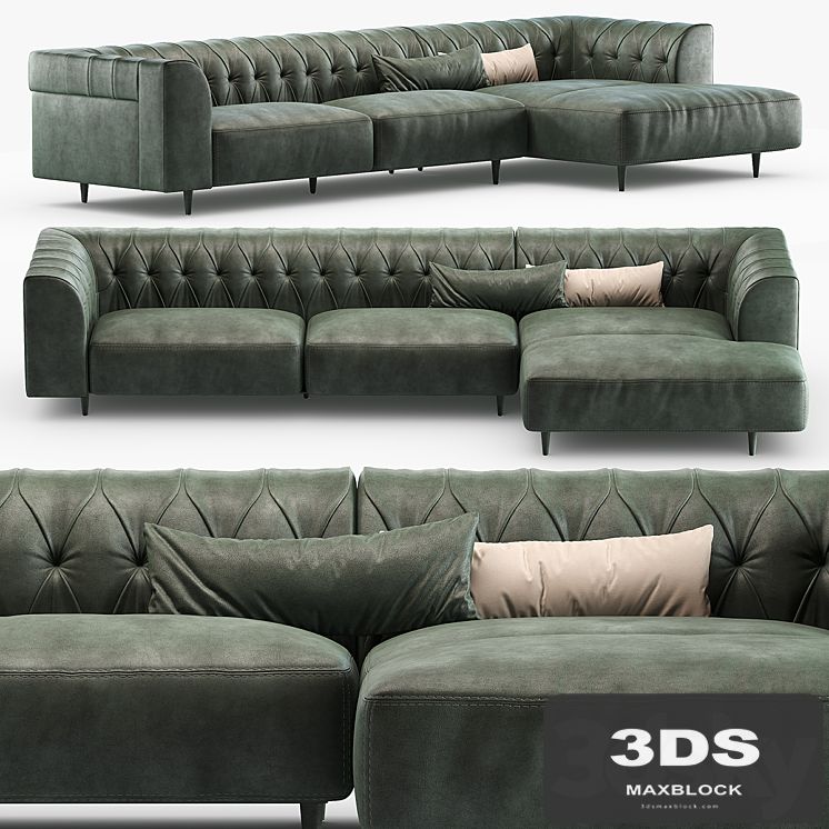 Sofa GAMMA ARREDAMENTI MARLON S03 + D31 + PG010