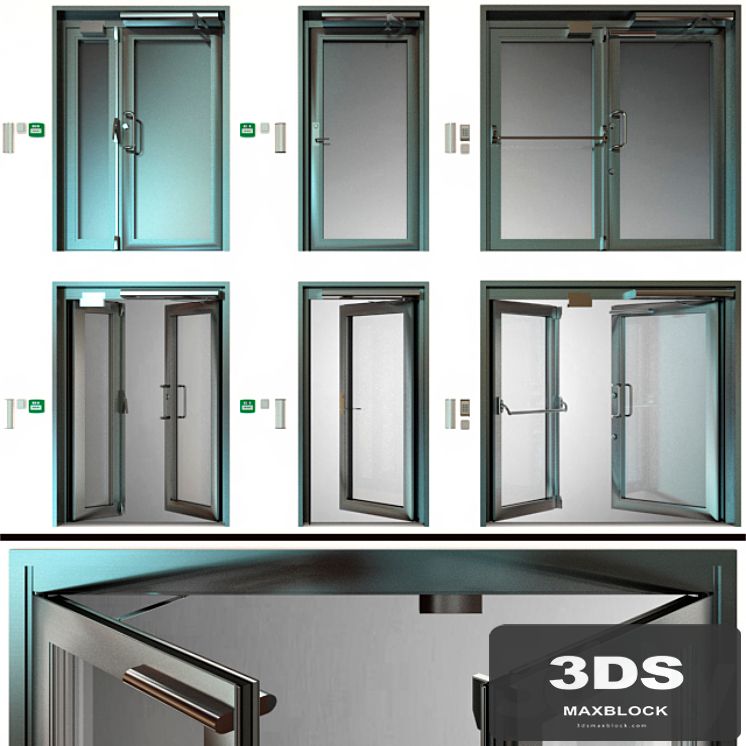Metal fire doors