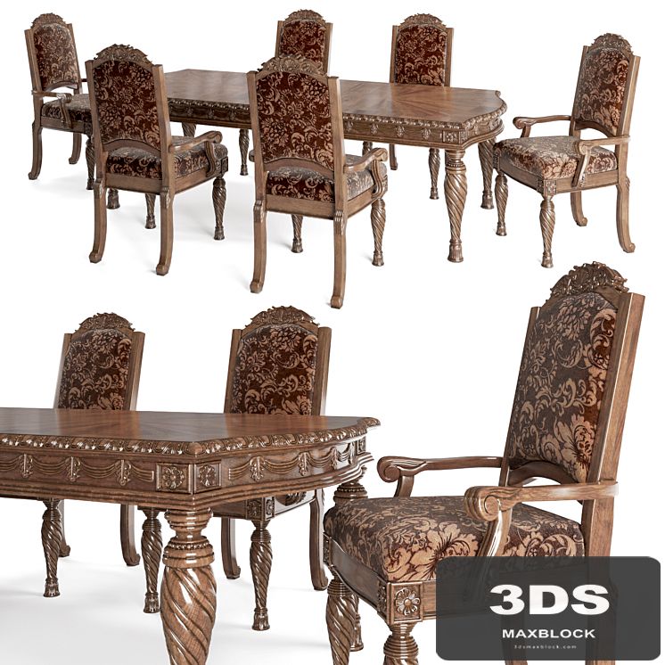 Ashley North Shore Dining Room chair-table