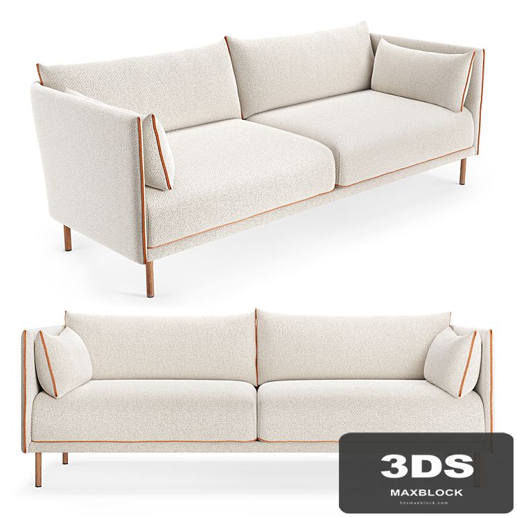 Hay Silhouette three-seater sofa