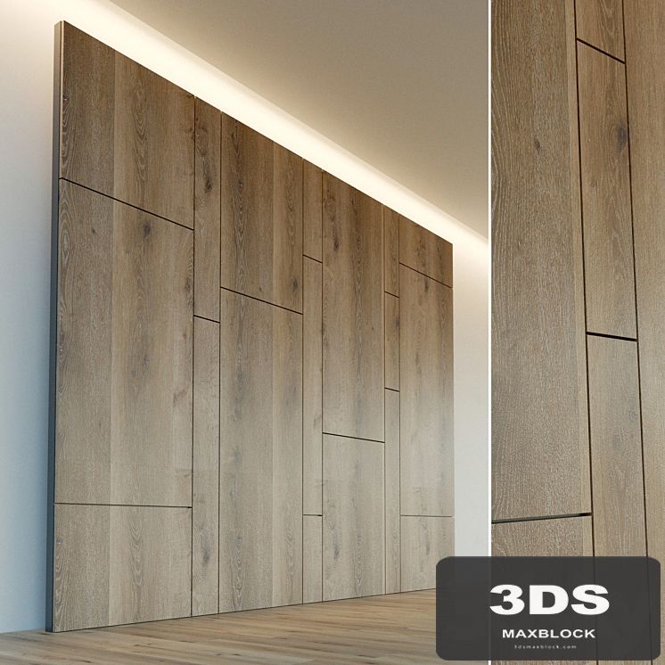 Decorative wall. Wall panel made of wood. 15