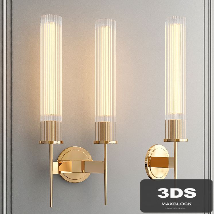 Sconce with glass shade
