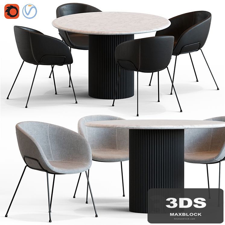 Globewest Benjamin Table and Duke Chair