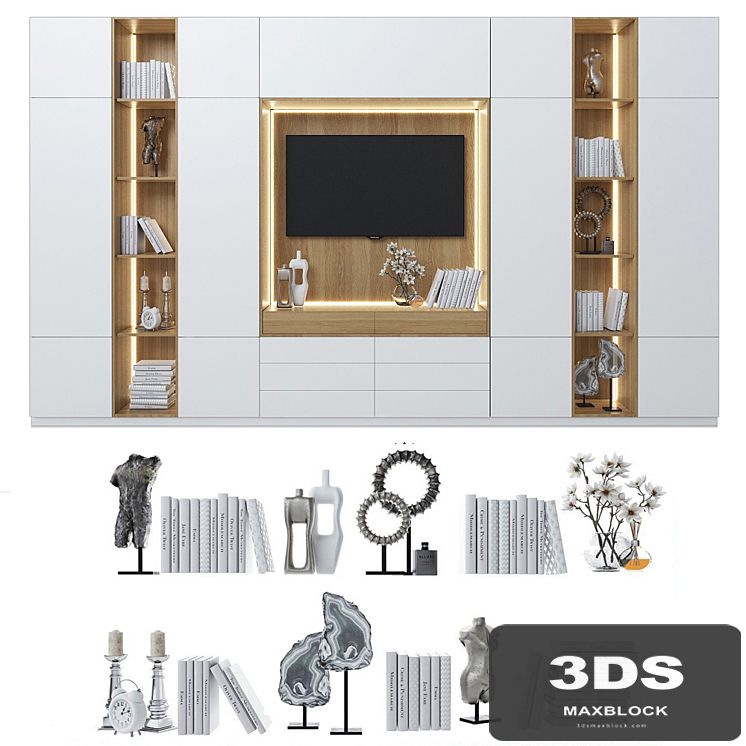 Cabinet with TV area 6