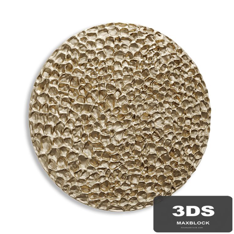 Round Wall panel Nebula Metal art