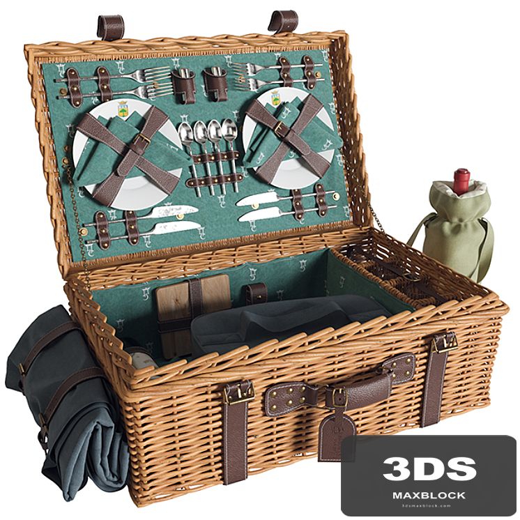 "Les Jardins de la Comtesse" picnic set (vray NEXT)