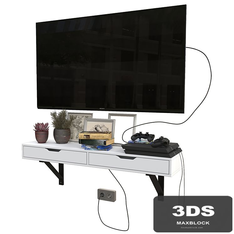 TV set with playstation 4