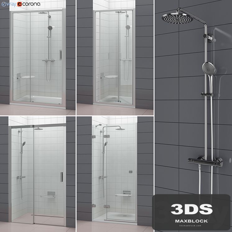 Set of shower doors RAVAK set 52