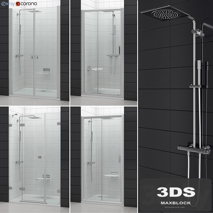 Set of shower doors RAVAK set 53