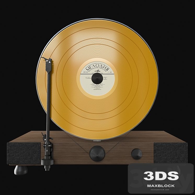 Floating Record Vertical Turntable