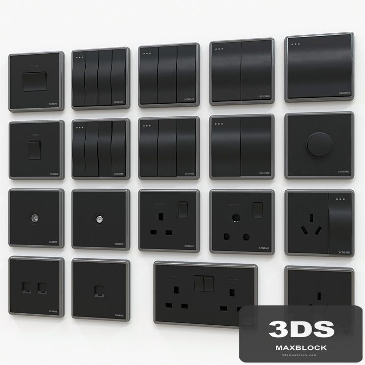 Scneme wall switches & sockets