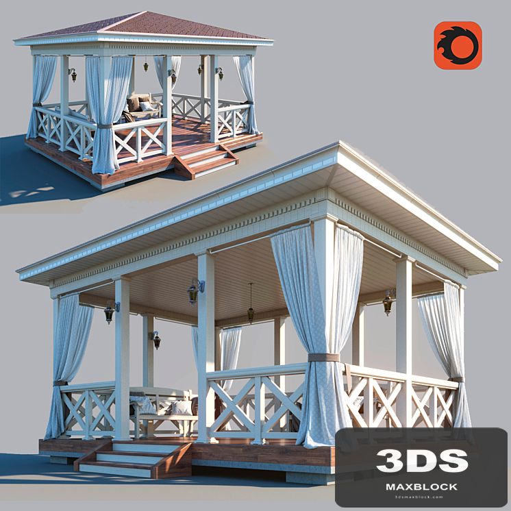 Wooden arbor