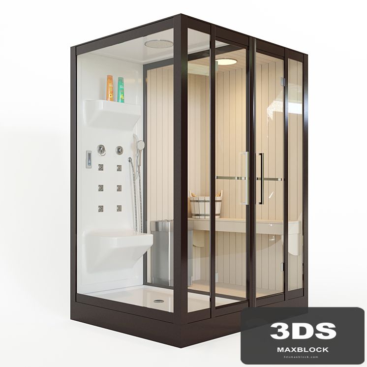 Banff S-45R shower cabin with sauna