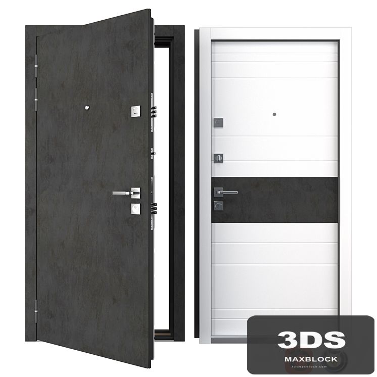 Entrance metal door Carbon (Your Frame)