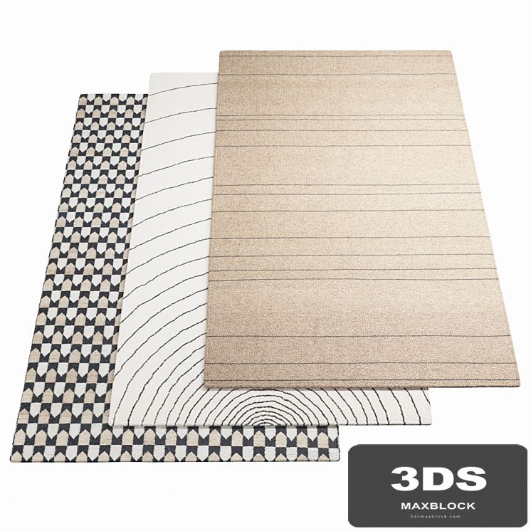 Three ASPLUND rugs - 1-8