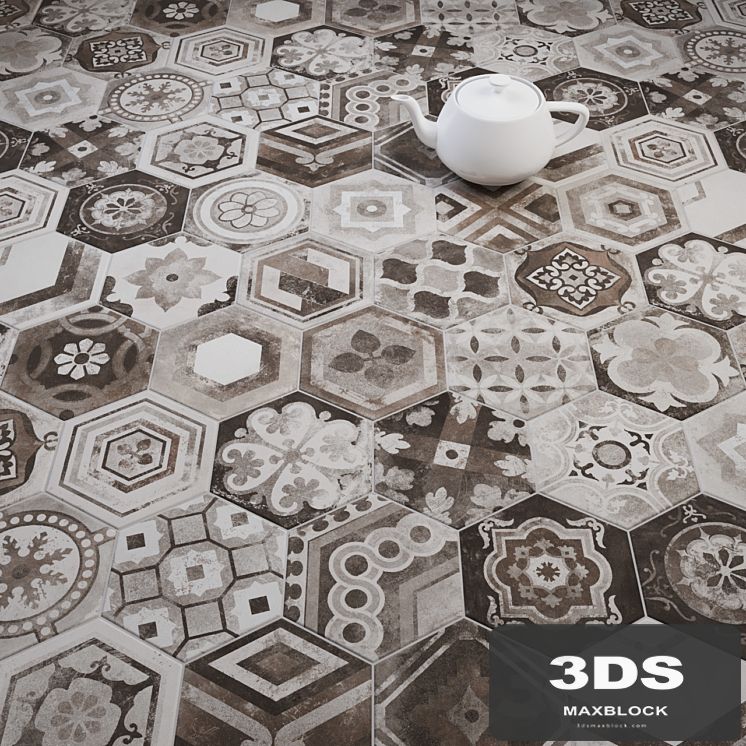 CIR Esagona Miami Mix (Dec) Tile Set