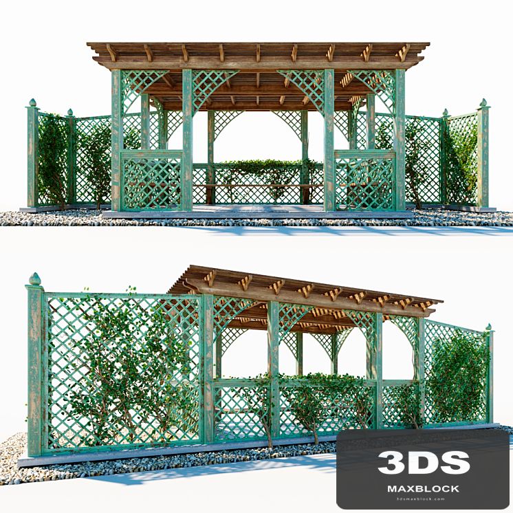 Wooden arbor