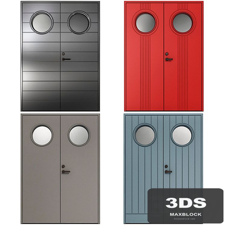 Metal fire doors