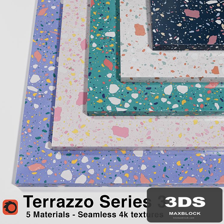 Terrazzo - Series 3 (5 Seamless Materials)