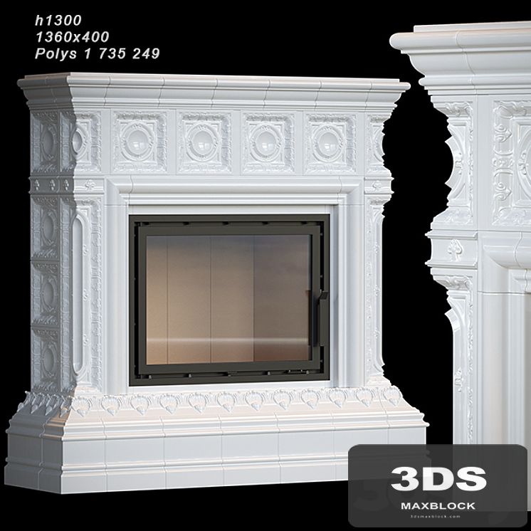 Tiled fireplace 04