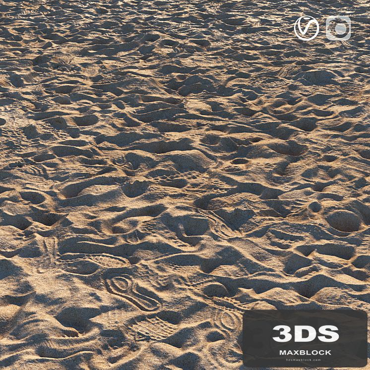Sand beach material