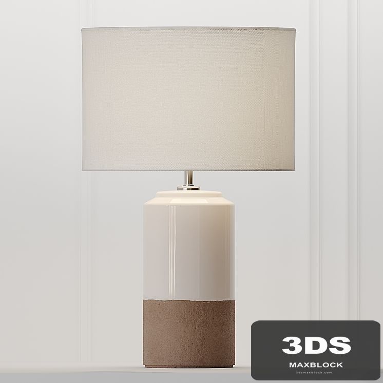 COX & COX Dipped Terracotta Lamp