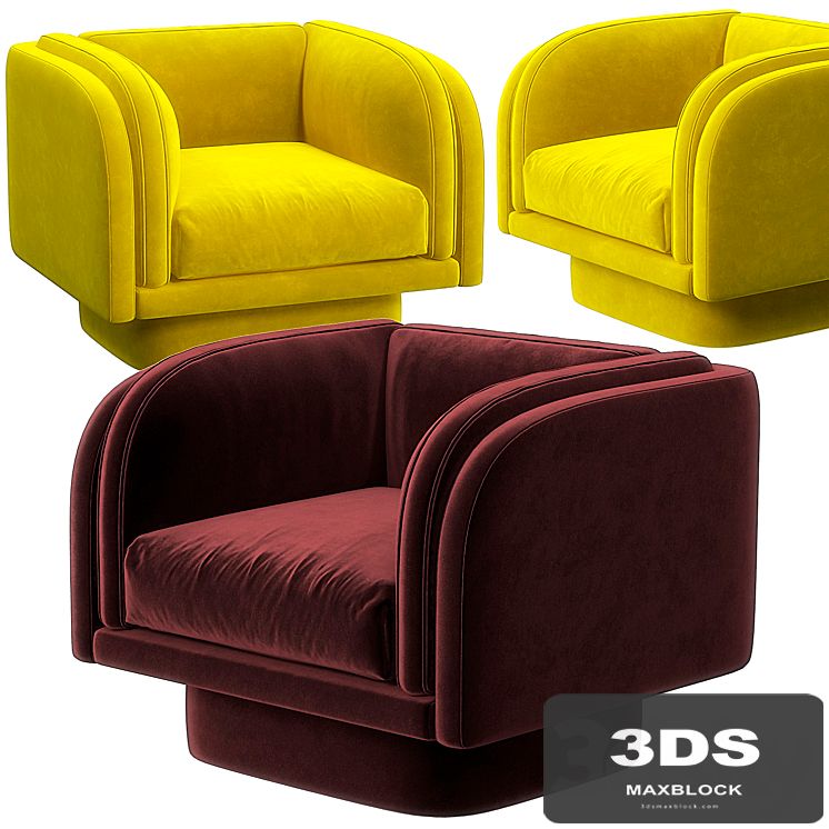 Harvey swivel armchair