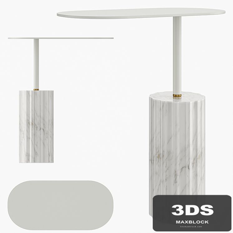 Column Side Table by Aparentment