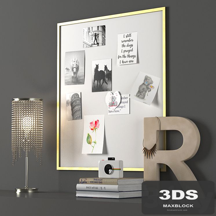 CLASSIC METAL FRAME PINBOARD - BRASS