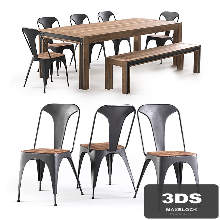 Amos table and chairs