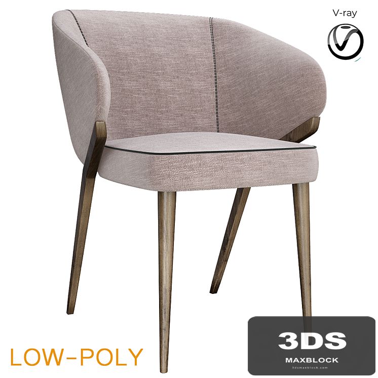 Bross Nora Dining Chair 1530 (low poly)