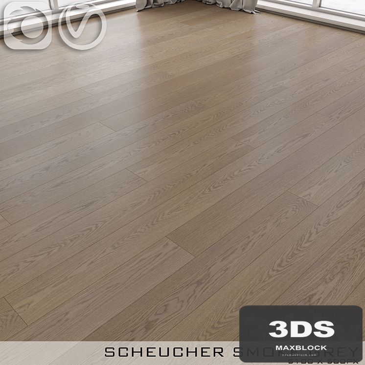 Parquet board Scheucher Smoke Gray