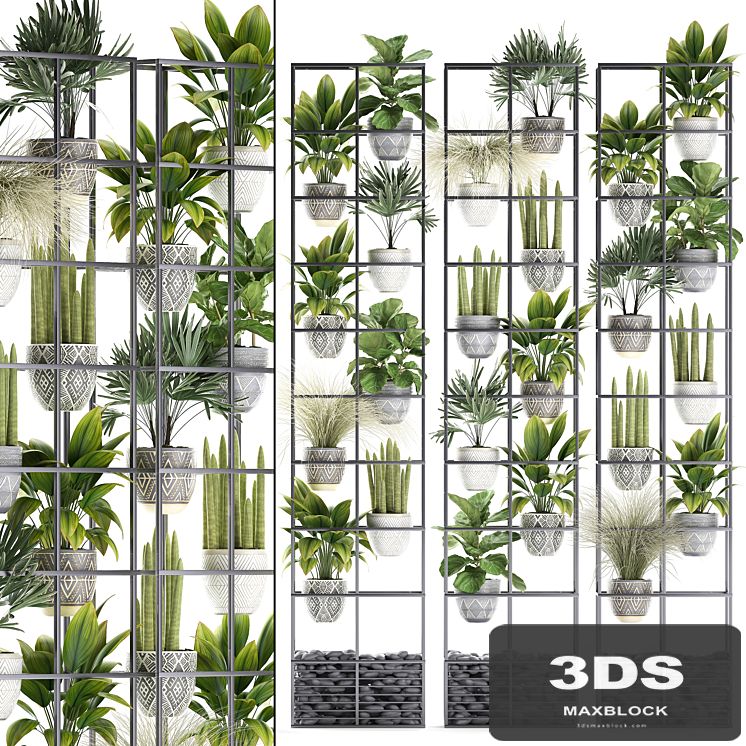 Vertical gardening. 31. Shelf with flowers, grass, ficus, Raphis, indoor plants, vertical garden, phytowall, phytomodule, pots, eco design, sansevieria, ficus lyrata, Raphis palm, rack