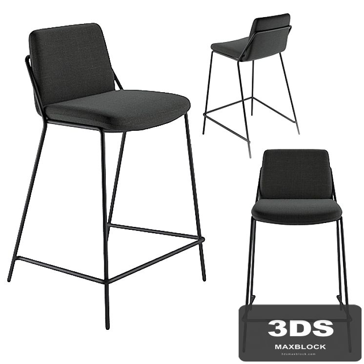 Industry West SLING COUNTER STOOL UPHOLSTERED