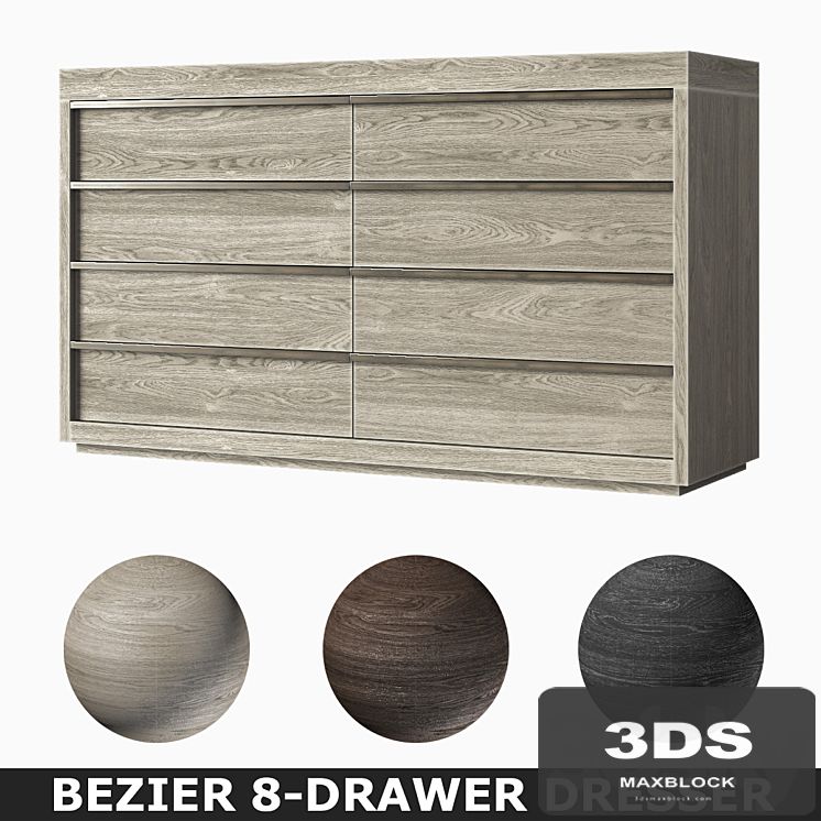 BEZIER 8-DRAWER DRESSER