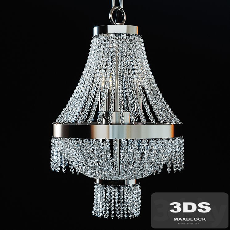 Crystal lamp Ideal Lux Augustus SP4 cromo