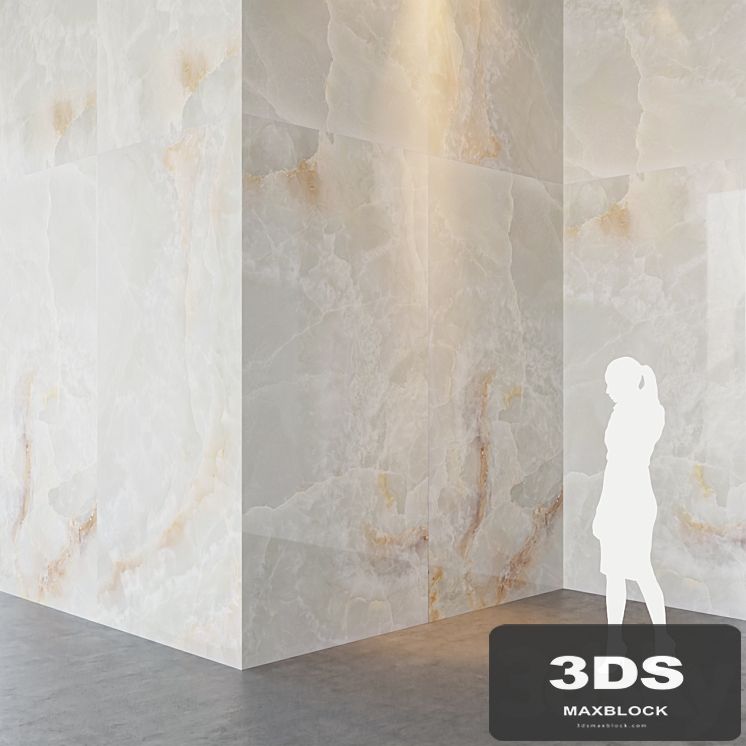 Fiandre Precious Stones WHITE ONIX 300x150 cm onyx slab Tile Set