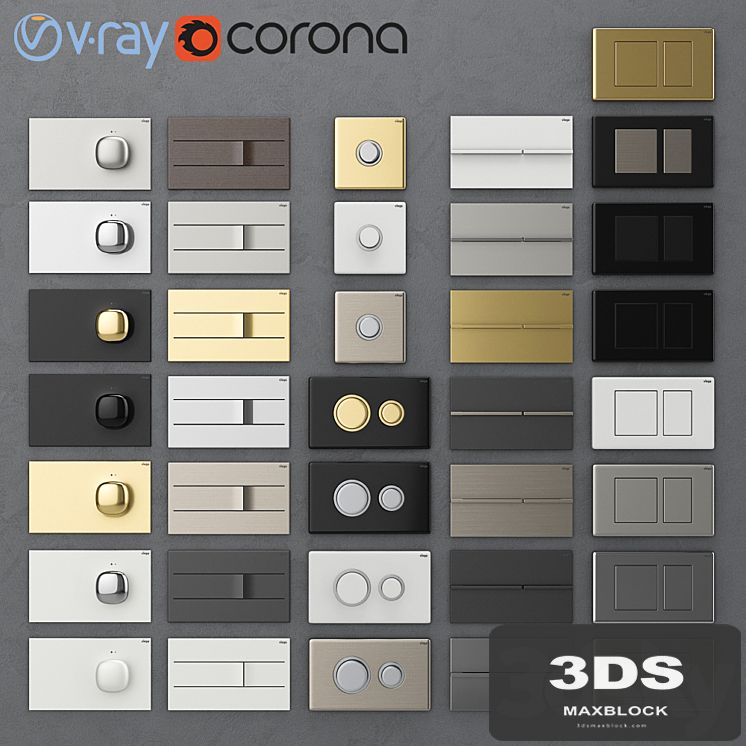 Flush buttons for installing Viega 2