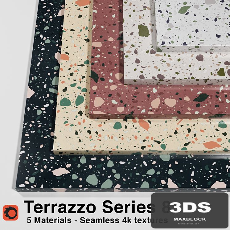 Terrazzo - Series 8 (5 Seamless Materials)