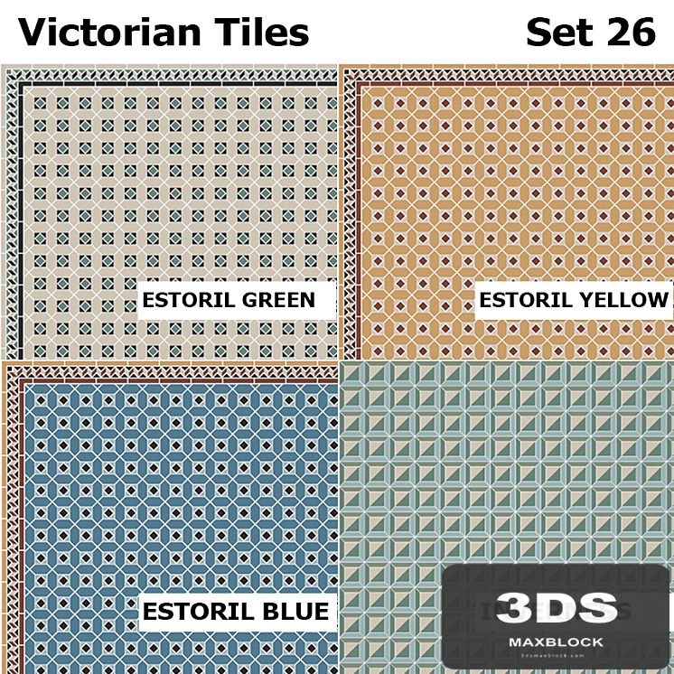 Topcer Victorian Tiles Set 26