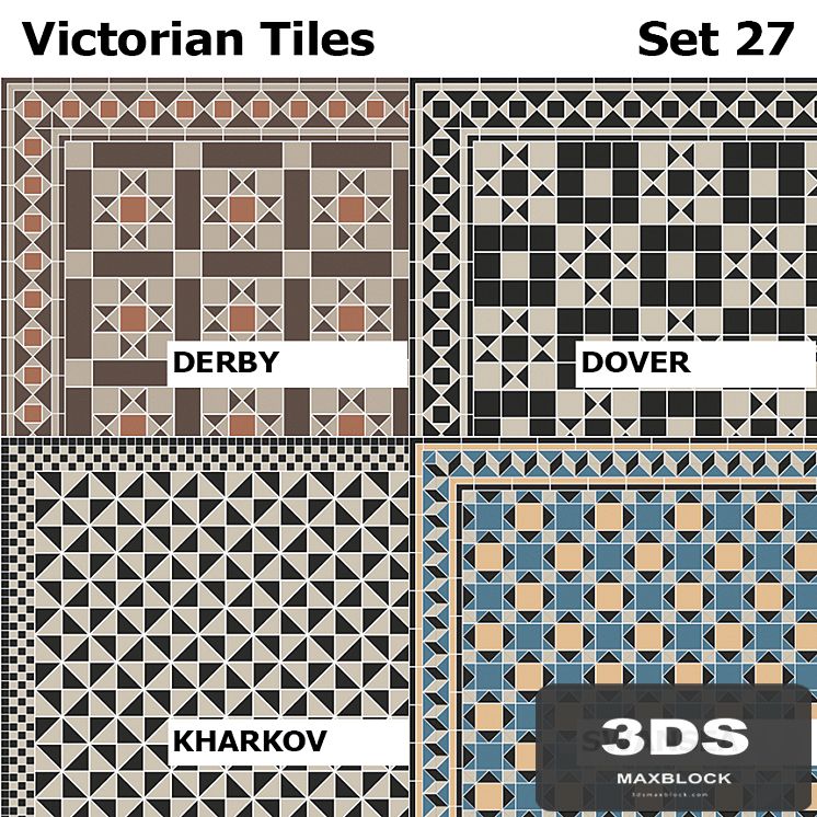 Topcer Victorian Tiles Set 27