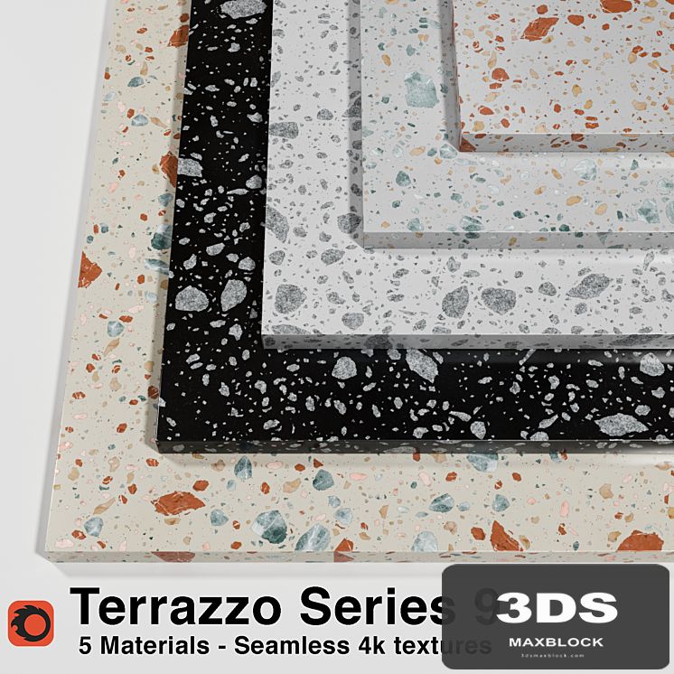Terrazzo - Series 9 (5 Seamless Materials)
