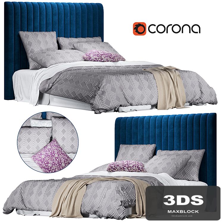 Home Republic Soho Quilted Ash Quilt Cover