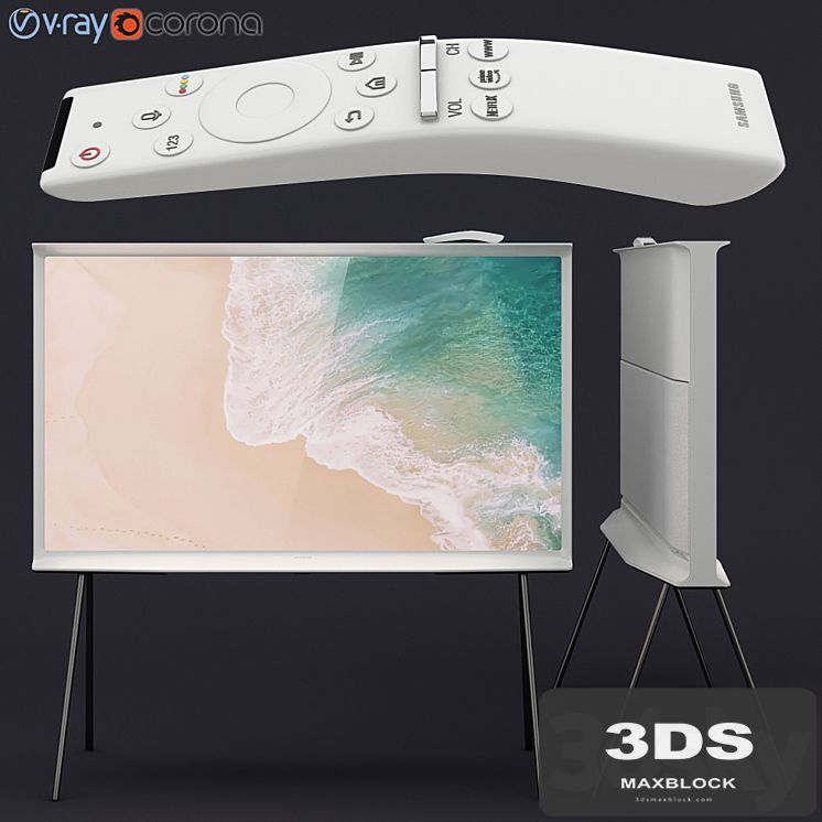 Samsung QLED The Serif TV white