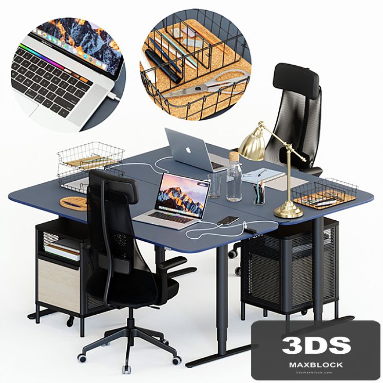Ikea Bekant workplace part 1
