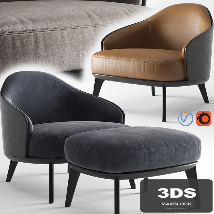Minotti leslie armchair