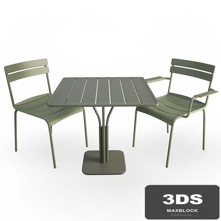 Luxembourg Metallic Table and Chairs